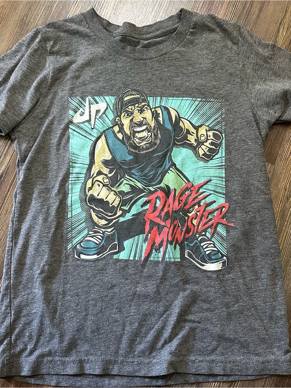 Dude Perfect Gray Rage Monster Graphic Tee - Unbranded YM Runs Small